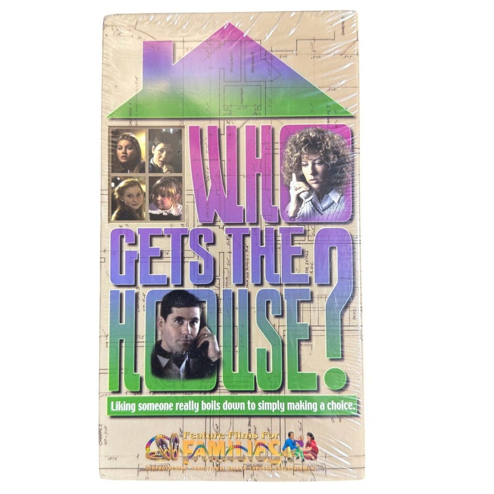 Who Gets the House? VHS 1999 Feature Films for Families Elisha Cuthbert SEALED